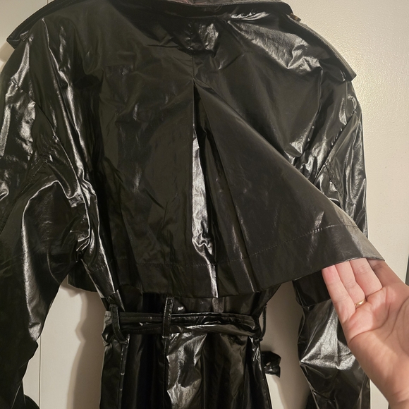 J. Crew Rain Or Shine Black Trench Coat - Picture 3 of 7